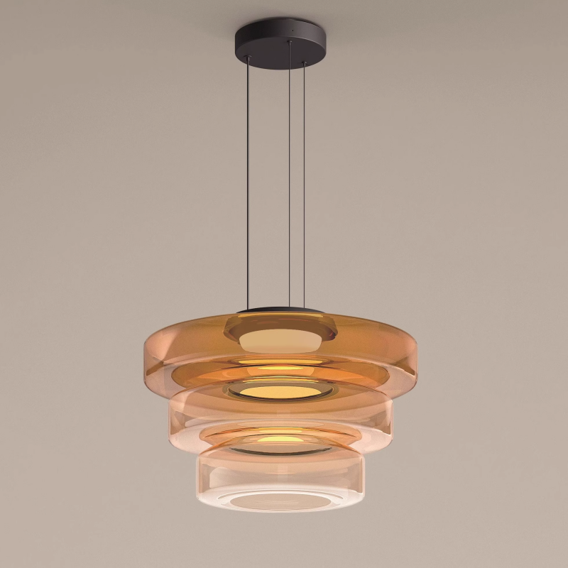 Bauhaus Style Glass Pendant Light Fixture for Modern Home Decor & Kitchen Island Lighting