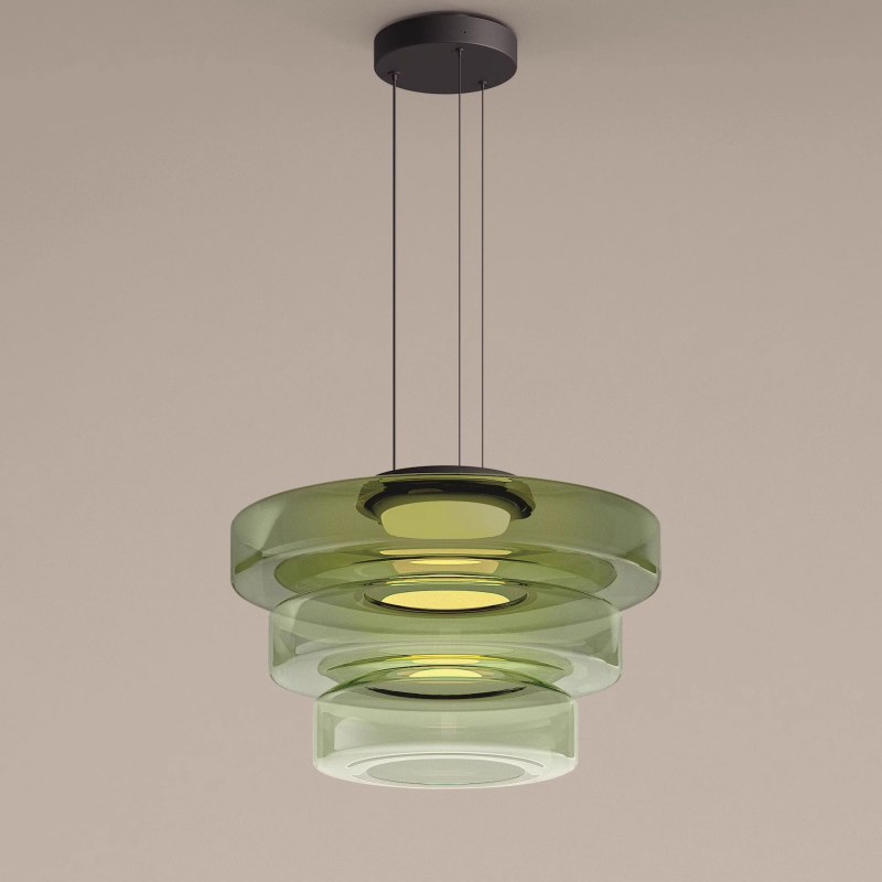 Bauhaus Style Glass Pendant Light Fixture for Modern Home Decor & Kitchen Island Lighting