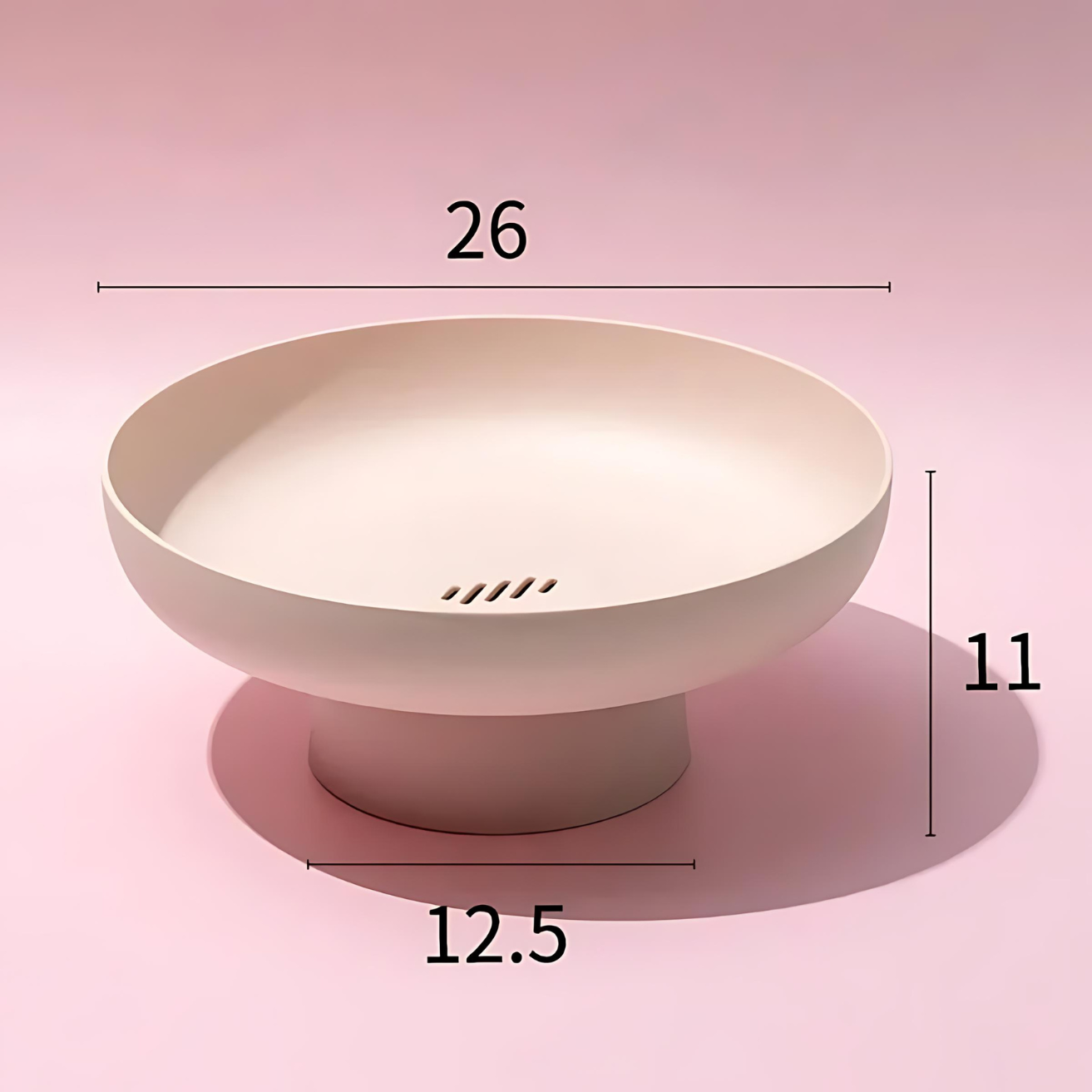 Ceramic Fruit Bowl - Modern Decorative Centerpiece for Kitchen & Dining Table