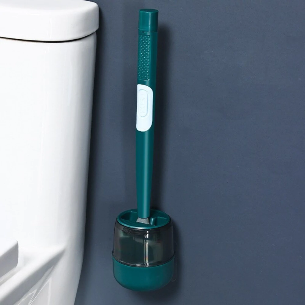 Toilet Brush with Flexible Head | Convenient Cleaning Dispenser & Smart Drainage System for Effortless Bathroom Cleaning