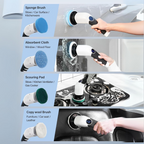 Electric Spin Scrubber – Rechargeable Bathroom & Floor Cleaning Brush