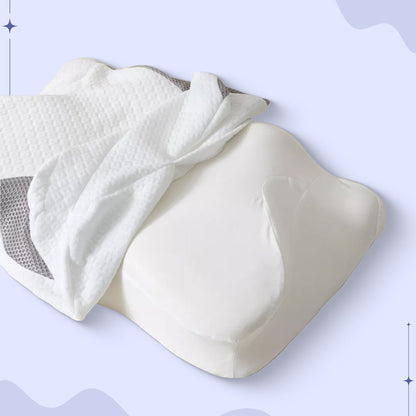 Memory Foam Neck Butterfly Shape Pillow | Ergonomic Design with Armrests for Side & Back Sleepers