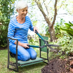 2-in-1 Gardening Kneeler & Seat | Cushioned, Lightweight Design with Tool Storage for Comfortable Gardening Tasks
