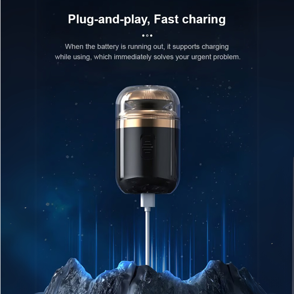 Mini Portable Electric Shaver | Waterproof, Ergonomic Design & Ideal for On-the-Go Grooming