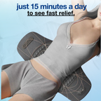 3-in-1 Lumbar Massager Pillow | Heat, Traction & Vibration for Lower Back Pain Relief at Home