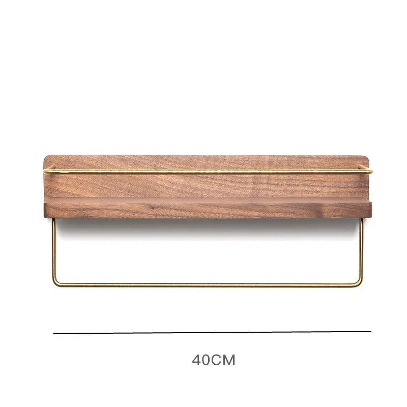 Towel Rack with Paper Holder - Wall-Mounted Organizer for Bathroom & Kitchen Storage Solutions