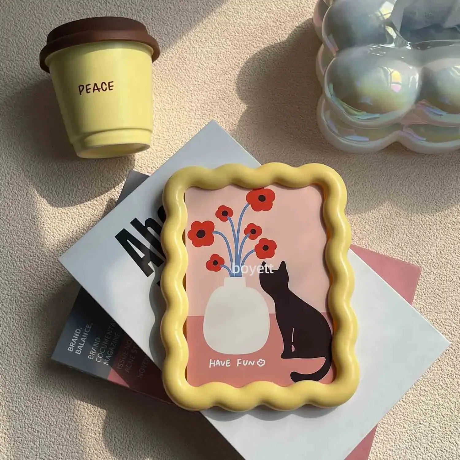 8x10 Picture Frame with Mat - Black Wooden Photo Frame for Wall or Table Display