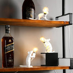 LED Mouse Night Table Lamp - Cute Animal Design for Kids' Bedroom & Nursery Lighting