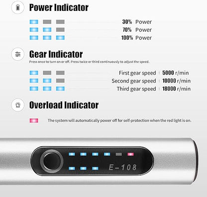 Cordless Engraving Pen | Lightweight, Ergonomic & Ideal for DIY Projects on 50+ Surfaces