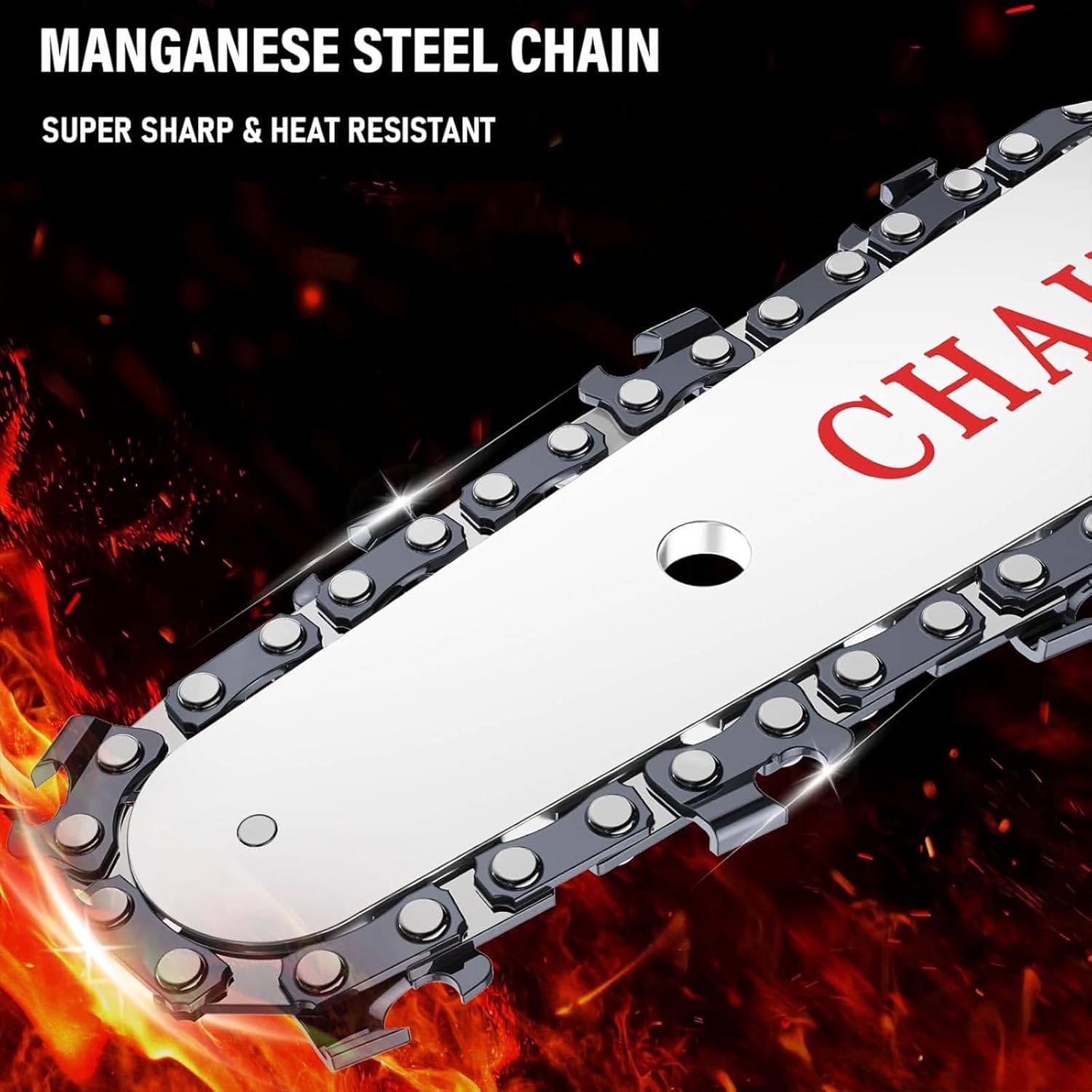 Cordless 6-inch Rechargeable Chainsaw | Lightweight, Hand-Held Design for Tree Trimming & Wood Cutting Tasks