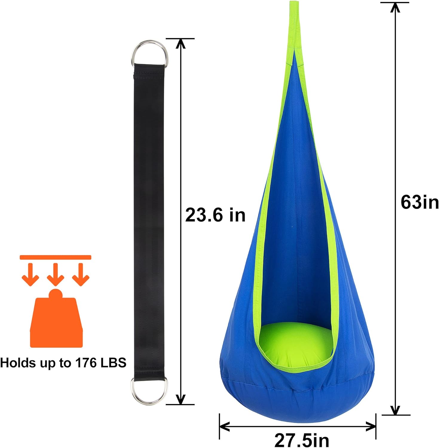 Kids Sensory Swing Hammock | Comforting, Easy Assembly & Perfect for Indoor and Outdoor Play