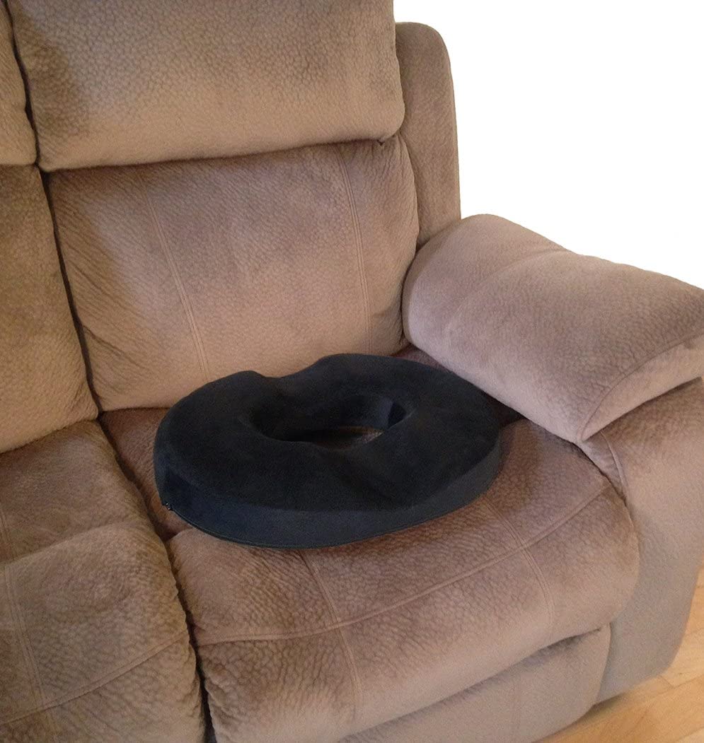 Donut Pillow for Tailbone Pain Relief | Memory Foam Cushion for Hemorrhoids, Coccyx Issues & Improved Posture at Home, Office, or Car