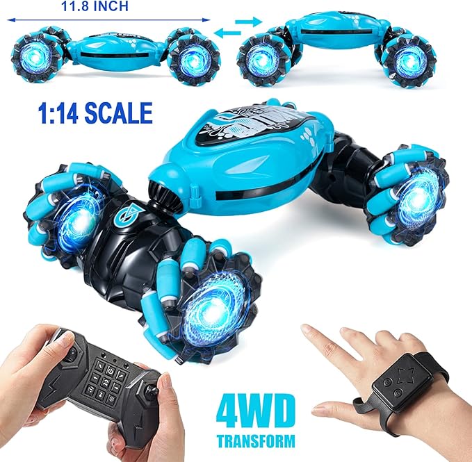 Gesture Sensing Car | Advanced Gesture Control with Watch Remote for Kids and Adults