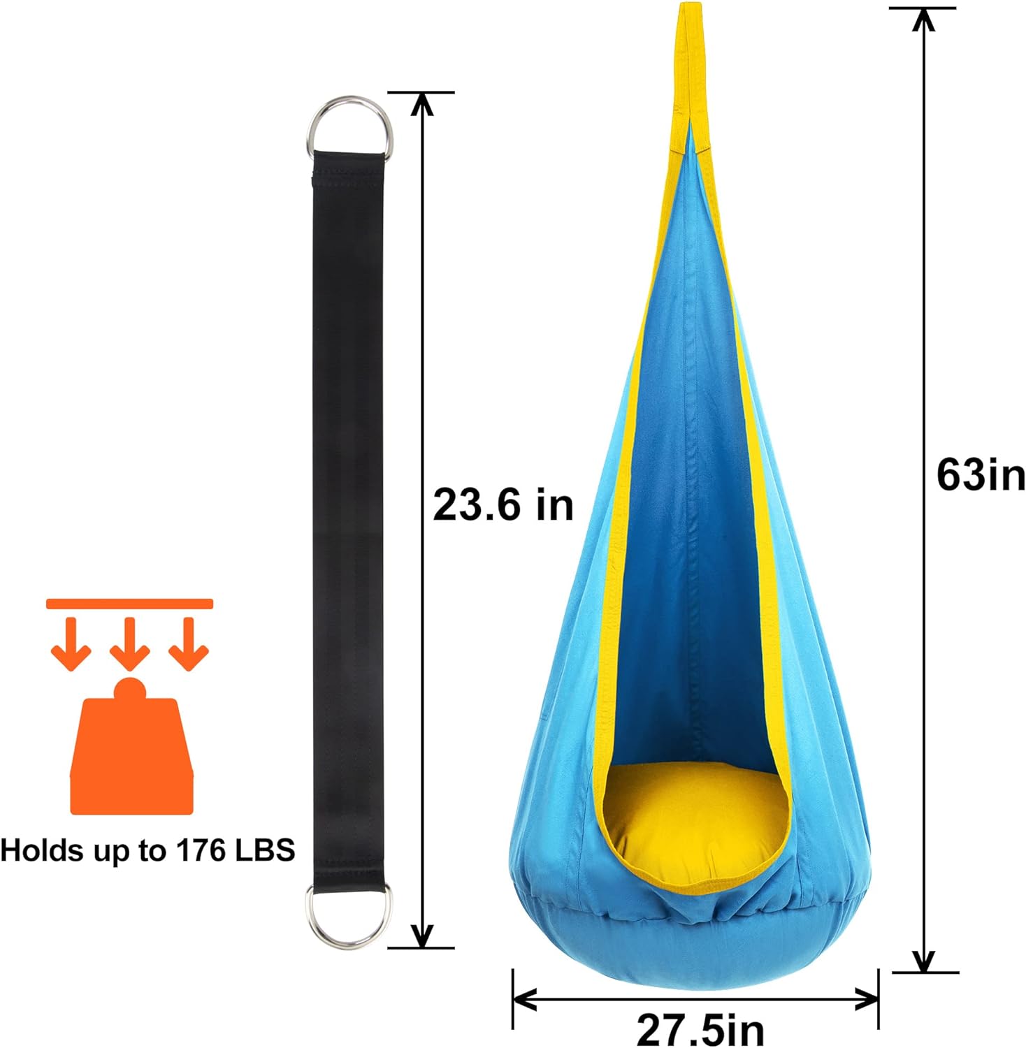 Kids Sensory Swing Hammock | Comforting, Easy Assembly & Perfect for Indoor and Outdoor Play