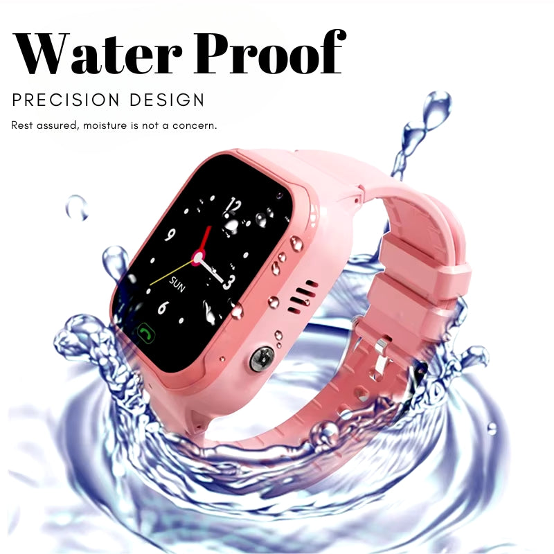 Kids Smart Watch GPS Tracker with Touch Screen, Waterproof Design, Adjustable Band, for Outdoor Activities & Daily Use