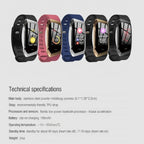 Blood Pressure Smart Watch and Heart Rate Monitor Pedometer Waterproof Tracker Smartwatch