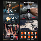 Durable Smartwatch | Military-Grade Waterproof, Fitness Tracking & Bluetooth Calling for Extreme Adventures