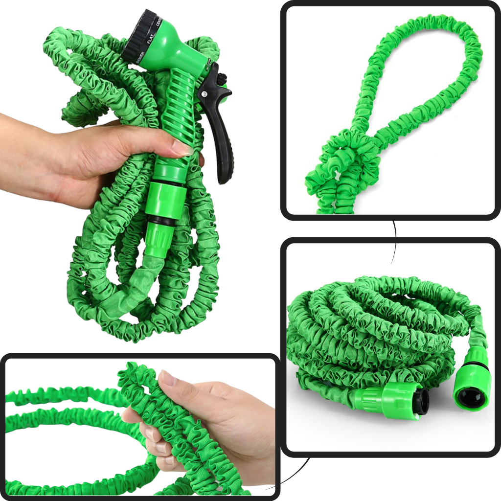 Expandable Garden Hose with Spray Gun – Lightweight, Retractable, and Durable
