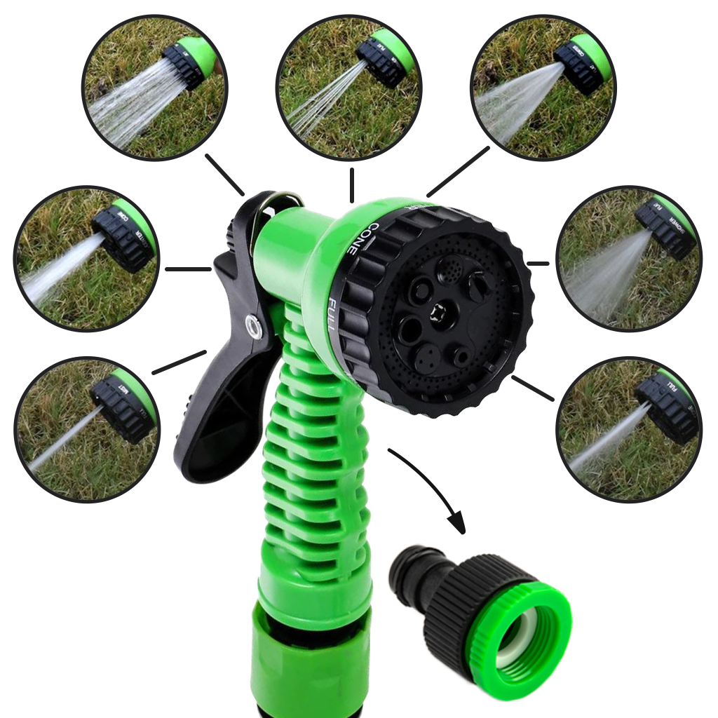 Expandable Garden Hose with Spray Gun – Lightweight, Retractable, and Durable