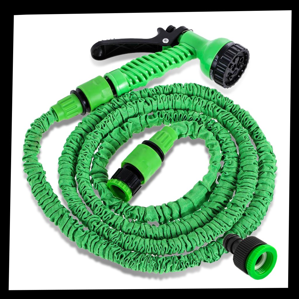 Expandable Garden Hose with Spray Gun – Lightweight, Retractable, and Durable