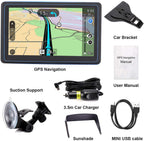 7" GPS Navigation System | Real-Time Traffic Updates, Pre-Loaded UK & EU Maps for Cars & Trucks