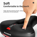 Soft Memory Foam Bicycle Saddle | Waterproof, Non-Slip & Reflective Cushion for Men and Women Cycling