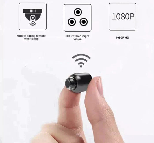 Magnetic Small WiFi Security Camera - Night Vision Wireless HD Kids Pet Safety Monitoring