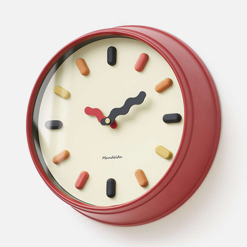 Modern Wall Clock with Minimalist Design - Silent Quartz Movement for Living Room & Office Decor