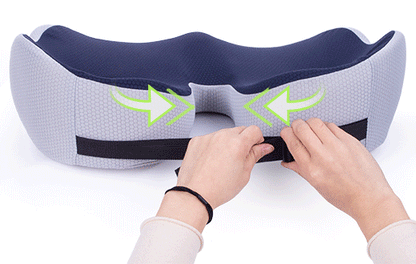 Adjustable Memory Foam Seat Cushion | Ergonomic Design for Tailbone Relief and Lower Back Support