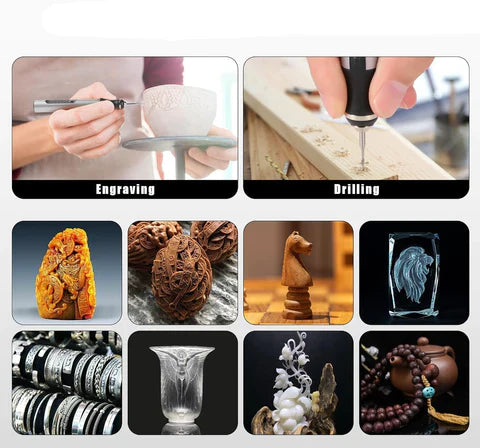 Cordless Engraving Pen | Lightweight, Ergonomic & Ideal for DIY Projects on 50+ Surfaces