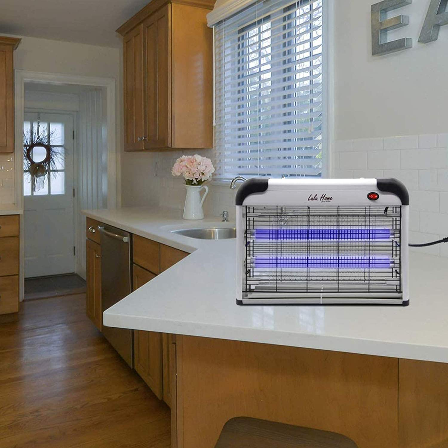 Indoor Electric Insect Killer | 2800V Grid, 20W Light Bulbs & Safe for Home Use Against Mosquitoes and Flies