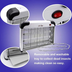 Indoor Electric Insect Killer | 2800V Grid, 20W Light Bulbs & Safe for Home Use Against Mosquitoes and Flies