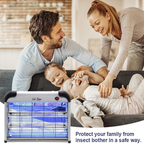 Indoor Electric Insect Killer | 2800V Grid, 20W Light Bulbs & Safe for Home Use Against Mosquitoes and Flies