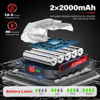 Cordless 6-inch Rechargeable Chainsaw | Lightweight, Hand-Held Design for Tree Trimming & Wood Cutting Tasks