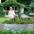 Galvanised Steel Raised Garden Bed | Durable, Modular Design for Organized Planting in Your Outdoor Space