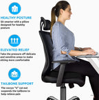 Donut Pillow for Tailbone Pain Relief | Memory Foam Cushion for Hemorrhoids, Coccyx Issues & Improved Posture at Home, Office, or Car