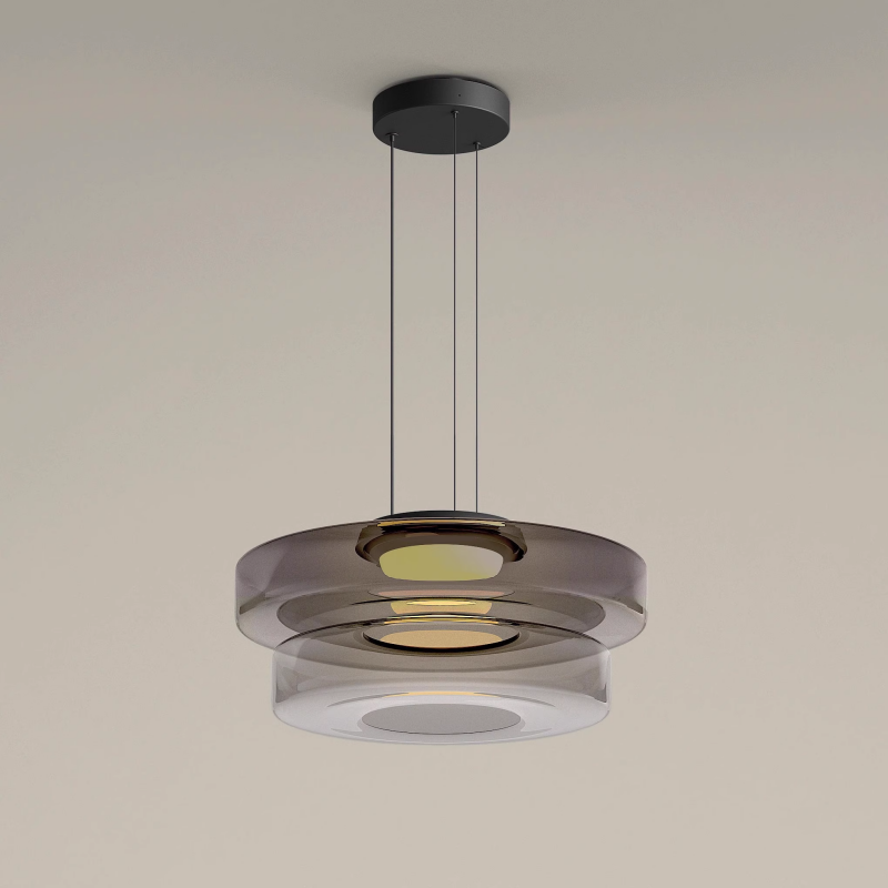 Bauhaus Style Glass Pendant Light Fixture for Modern Home Decor & Kitchen Island Lighting