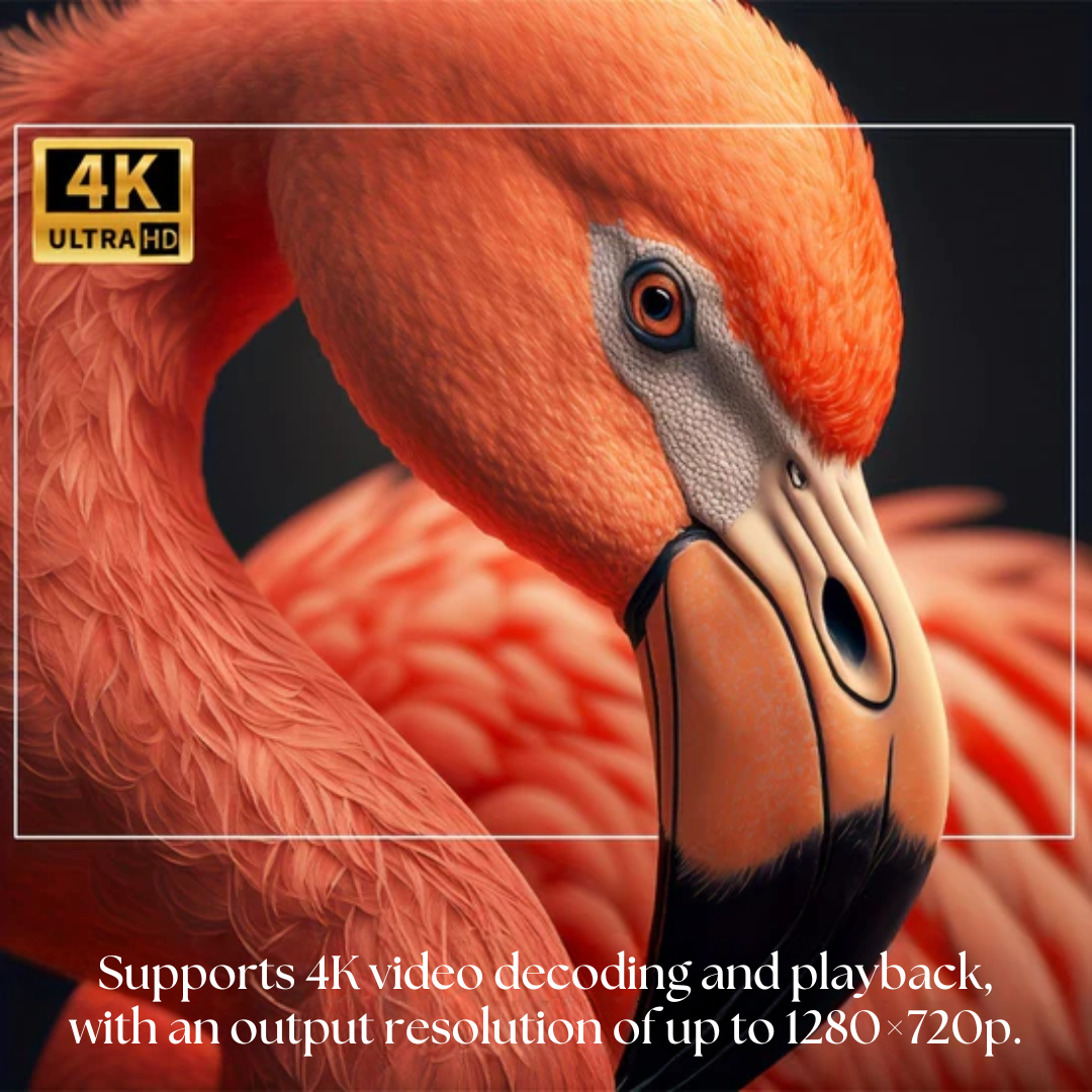 Portable Ultra-HD 4K Projector, 180° Rotable