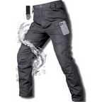 Waterproof Tactical Fleeced Lined Trousers | 10 Pockets, Reinforced Knees & Ideal for Outdoor Work and Sports