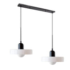 LED Glass Pendant Light with 2 Heads - Modern Design for Kitchen Island & Dining Room Lighting