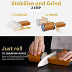 Premium Knife Sharpener - Easy & Safe Blade Sharpening at Home