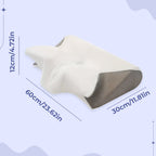 Memory Foam Neck Butterfly Shape Pillow | Ergonomic Design with Armrests for Side & Back Sleepers