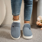 Fleece Comfort Slippers | Ultra-Soft, Memory Foam & Anti-Slip for Cozy Indoor Relaxation