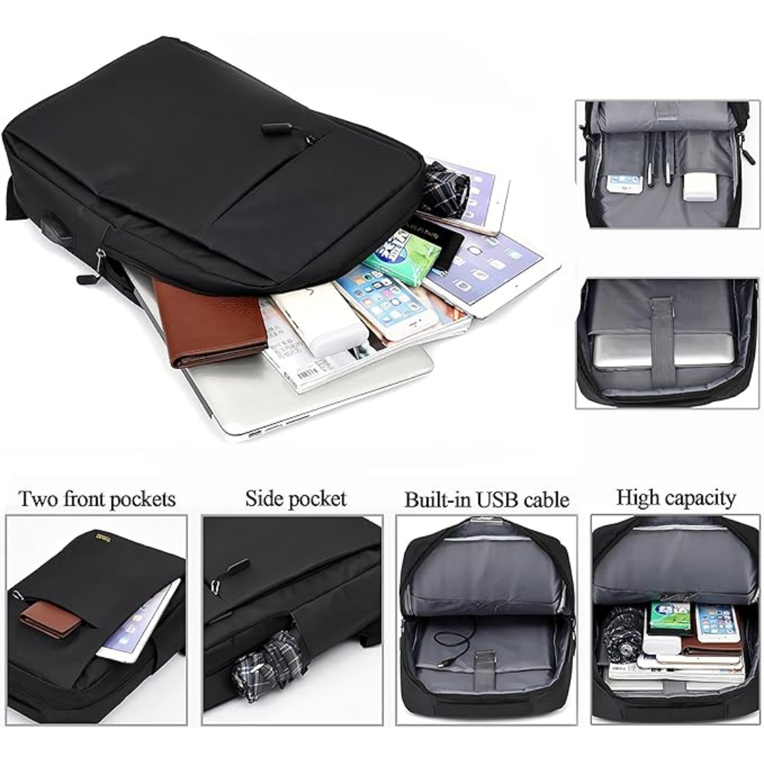 Secure Backpack with Anti Theft Features - Slash Proof, RFID Safe, and Lightweight for Day and Travel