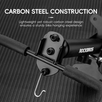 Wall-Mounted Bike Rack | Adjustable Carbon Steel Hook with 30kg Load Capacity for Space-Saving Bicycle Storage