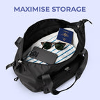 Waterproof Travel Bag | 40L Capacity with Expandable Design & Multiple Pockets for 7-Day Adventures