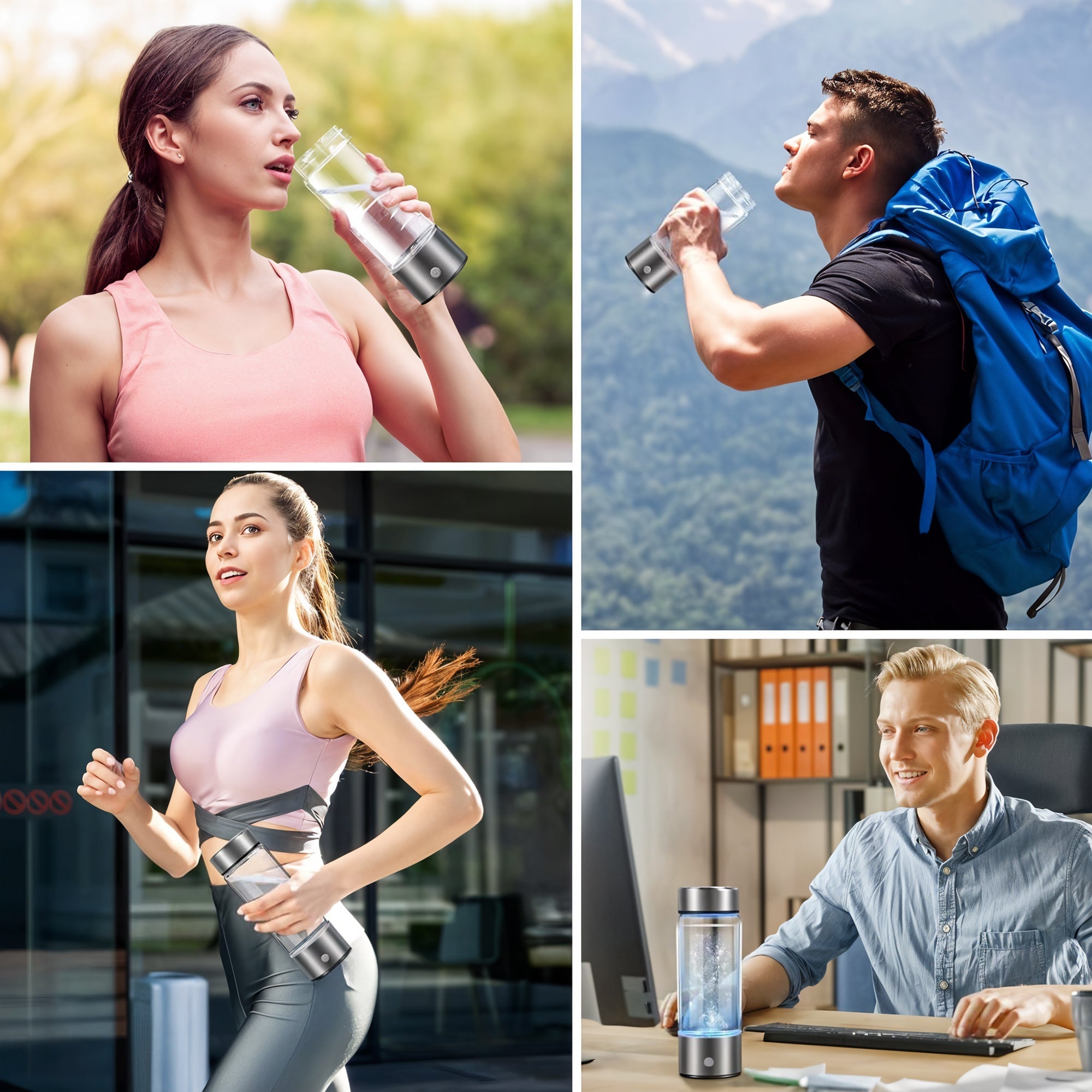 Hydrogen Water Ionizer Bottle | Boosts Energy, Enhances Mental Clarity & Supports Overall Well-being for Active Lifestyles