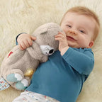 Snuggle Breathing Otter Bear | Soft Plush, Soothing Music & Ideal for Babies' Naptime and Bedtime Comfort