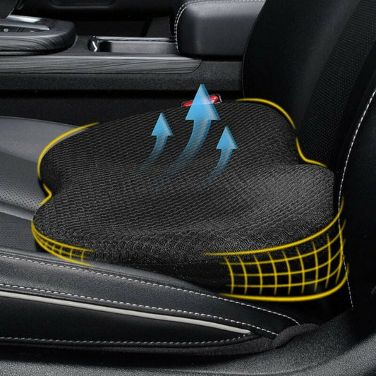 Memory Foam Car Seat Cushion | Ergonomic Height Boost for Better Posture & Back Pain Relief in Cars