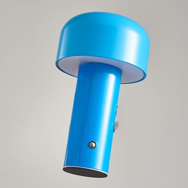 LED Cordless Table Lamp - Italian Mushroom Design for Indoor & Outdoor Use, Battery Operated Lighting Solution